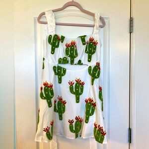 Queen of Sparkles Fuzzy Cactus Dress